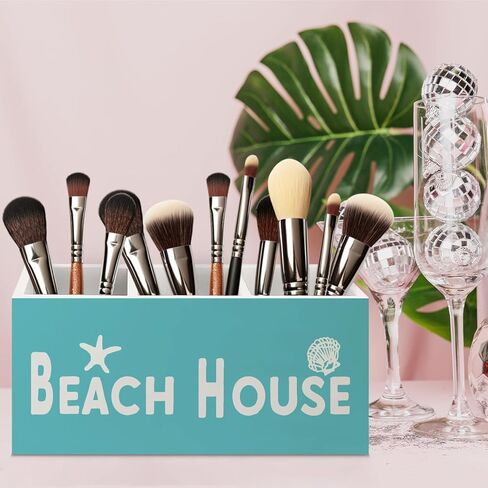 Welcome to the Lake Lake Wooden Pen Pencil Holder for Home Office Desk Accessories, Gifts for Lakes Lovers Makeup Brush Toothbrush Holder Organizer for Bathroom in Kuwait