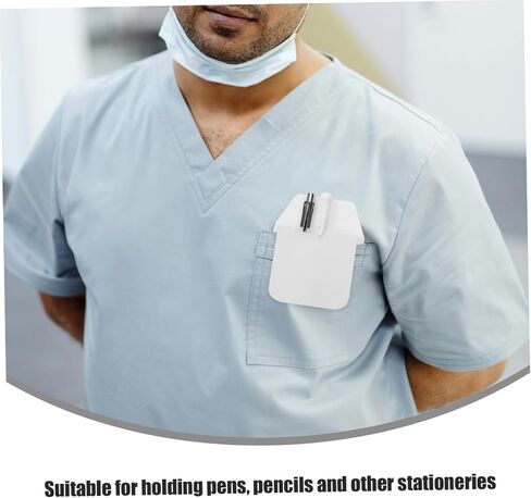 Coheali 5pcs Pocket Pocket Protector for Men Tirts Lab Coats PVC PEN Organizer Pouch pouch propour in Kuwait