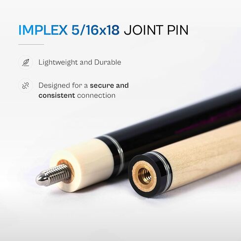 عصا البلياردو من سلسلة Cues Players مع غلاف من الكتان الأيرلندي قطعتين 58 in Kuwait