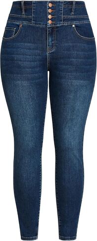 Avenue Women's Plus Size Jean Skinny Corset in Saudi Arabia