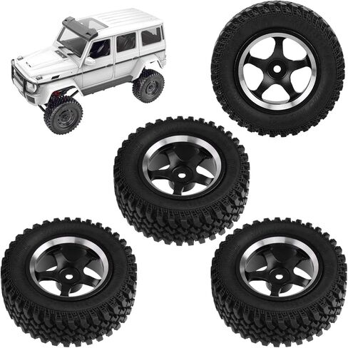 4pcs عجلات وإطارات RC على إطارات مطاطية على الطرق الوعرة استبدال العجلات Mn86 1/12 RC Car Touring in Kuwait