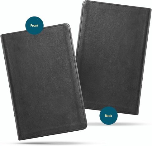 Personalized ESV Thinline Bible Large Print English Standard Version Faux Leather Holy Bible ESV with Custom Name, Date and Text | Custom Gift for Christian & Religious Celebrations | Black in Kuwait