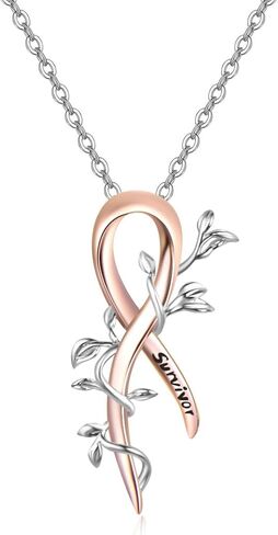 Sterling Silver Breast Cancer Awareness Pink Ribbon Ring with CZ Survivor Encouragement Jewelry Gifts for Women Breast Cancer Fighters in Saudi Arabia