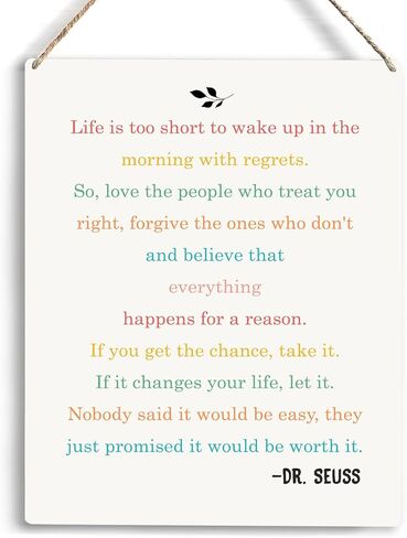 Desiderata Poem Inspirational Max Quotes Poem Poetry Home Decor Office Housewarming Gifts Wooden Hanging Sign Great Gift Decor for Poets Poetry Fans Home Decorations 10x8 Inches in Kuwait