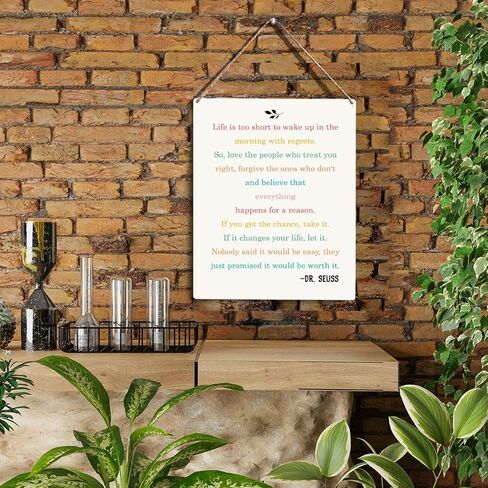 Desiderata Poem Inspirational Max Quotes Poem Poetry Home Decor Office Housewarming Gifts Wooden Hanging Sign Great Gift Decor for Poets Poetry Fans Home Decorations 10x8 Inches in Kuwait