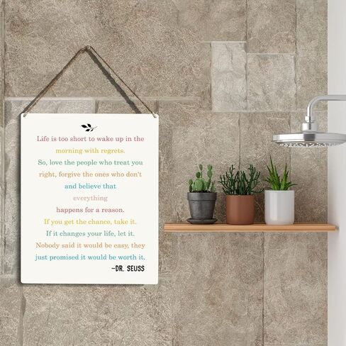 Desiderata Poem Inspirational Max Quotes Poem Poetry Home Decor Office Housewarming Gifts Wooden Hanging Sign Great Gift Decor for Poets Poetry Fans Home Decorations 10x8 Inches in Kuwait