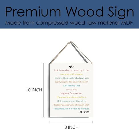 Desiderata Poem Inspirational Max Quotes Poem Poetry Home Decor Office Housewarming Gifts Wooden Hanging Sign Great Gift Decor for Poets Poetry Fans Home Decorations 10x8 Inches in Kuwait