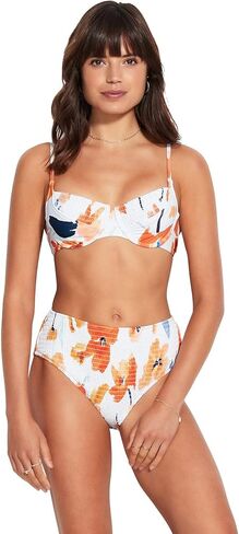 Seafolly Women's Standard Underwire Demi Cup Bikini Top Swimsuit, Summer Memoirs Indigo, 6 in Saudi Arabia