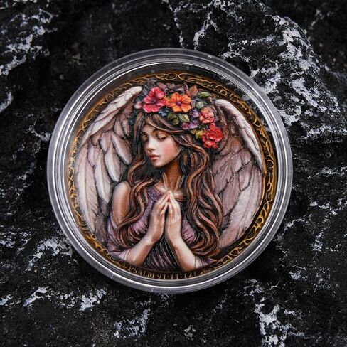 Guardian Angel Commemorative Token – Inspirational Design with Psalm 91:11-12 Scripture – Faith and Protection Keepsake Gift in Kuwait