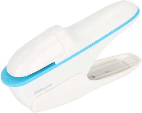 Stapleless Stapler, Stapleless Stapler Crimp No Holes with Labor Saving Structure ABS Material No Staple Stapler for Stapling (White) in Saudi Arabia