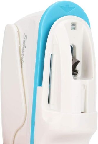 Stapleless Stapler, Stapleless Stapler Crimp No Holes with Labor Saving Structure ABS Material No Staple Stapler for Stapling (White) in Saudi Arabia