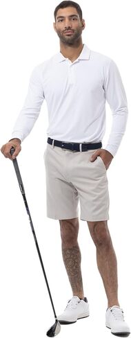 Soltek Ice Mens Long Sleeve Golf Polo in Saudi Arabia
