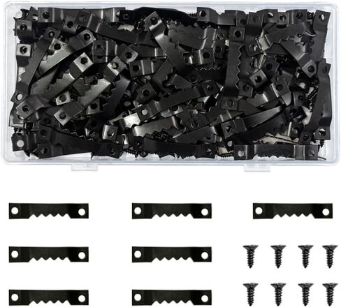 100 Pack Small Sawtooth Picture Hangers with 200 Pieces Screws, Steel Picture Hanging Picture Frames Hangers, Sawtooth Picture Hangers (Black) in Saudi Arabia