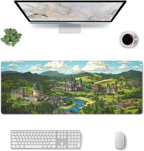 Dark Academy Desk Mat Large Gaming Mouse Pad Dark Academy Extended Mousepad Big in Laptop Computer Mouse Keyboard Mat for Office Desk Decor 31.5x12 in in Saudi Arabia