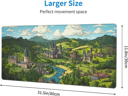 Dark Academy Desk Mat Large Gaming Mouse Pad Dark Academy Extended Mousepad Big in Laptop Computer Mouse Keyboard Mat for Office Desk Decor 31.5x12 in in Saudi Arabia