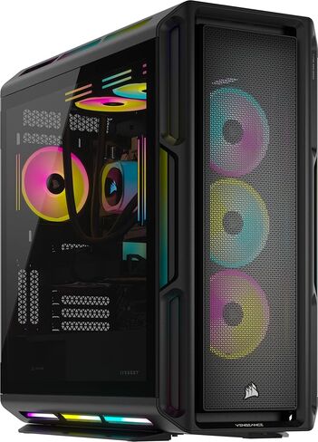 كمبيوتر الألعاب Corsair Vengeance i8200 iCUE Link Edition - وحدة المعالجة المركزية Intel Core i9 14900KF المبردة بالسوائل - وحدة معالجة الرسومات NVIDIA GeForce RTX 4090 - ذاكرة Dominator Titanium RGB DDR5 سعة 64 جيجابايت - 4 تيرابايت (2x2 تيرابايت) M.2 SS in Saudi Arabia