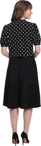 London Times Women's Polished Fit and Flare with Puff Sleeve Jacket Office Career Guest of Mother of The Bride in Saudi Arabia