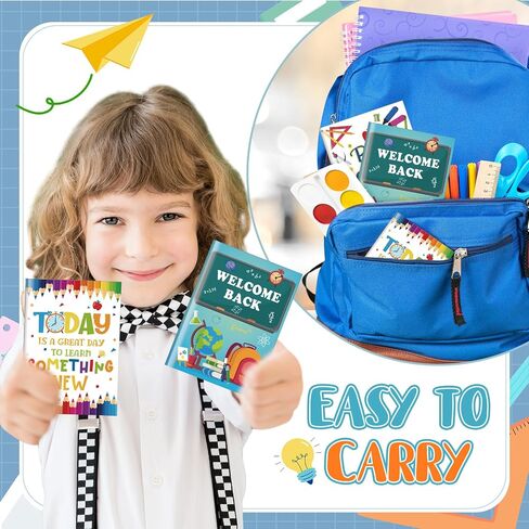 30 Pcs Back to School Mini Notebooks for Kids First Day of School Student Gifts Small Notepads Journal in Bulk for Students School Classroom Exchange Party Favor Gift Supplies(School) in Saudi Arabia