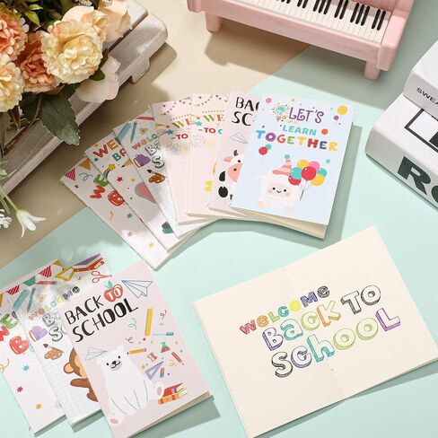 30 Pcs Back to School Mini Notebooks for Kids First Day of School Student Gifts Small Notepads Journal in Bulk for Students School Classroom Exchange Party Favor Gift Supplies(School) in Saudi Arabia