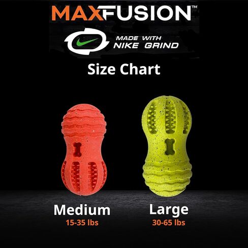 Max Fusion with Nike Grind, Dog Chew Toy, Arlee Weeble Treat Dispensing Toy for Dogs, Durable & Interactive for Pets, M in Kuwait