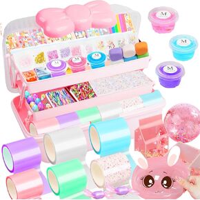pa selection 6 Pack Make Your Own Nano Tape Bubble Kit for Kids, Make Your Own DIY Squishies Maker Kits Fidget Toys for Girls, Boys, Kids