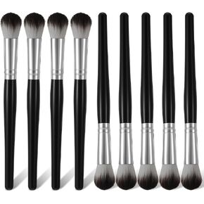 Giantree 9 PCS Mop Brush for Acrylic Painting, Oval Blending Brush for Acrylic Painting, Mop Brushes Watercolor with Short Plastics Handle for Watercolor Gouache Face Oil Paintings