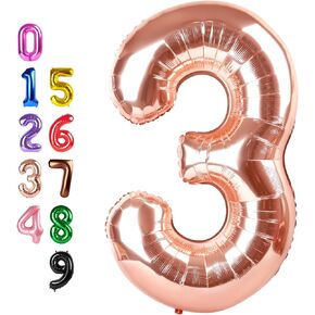 7 Numbers Balloon, 40 Inch 7 Balloons for Birthday Party, Dark Blue Number Balloons for 7, 17, 27 Game Competition Wedding Anniversaries Party, Christmas and New Years Eve Party