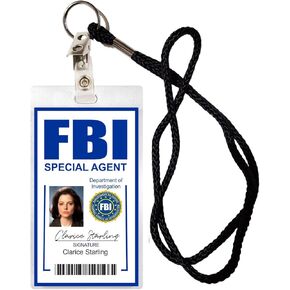 Clarice Starling Novelty Laminated Card with Lanyard Halloween Costume Movie Prop