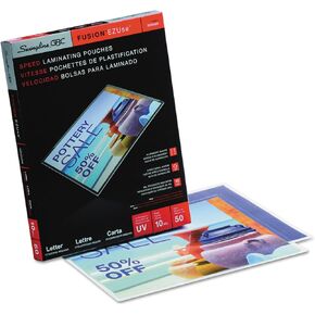 Swingline GBC 3200599 Fusion EZUse Premium Laminating Pouches 10 mil 11 1/2 x 9 50/Box
