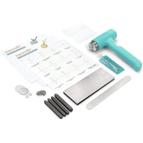 ImpressArt - Limited Edition Metal Stamping Constellation Bundle, Includes Basic Metal Stamping Hammer, Zodiac Constellation Stickers & 4 Constellation Metal Design Stamps