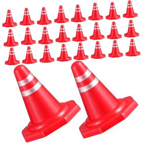 Milisten 40pcs Traffic Signs Educational for Miniature Safety Cones Roadblocks for Sand Table Play Enhances Traffic Regulation Understanding DIY Assembly Engaging Learning Experience