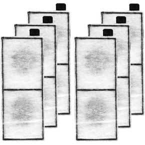6pcs Filter Cartridges Compatible with Top Fin RF-L, Aquarium Filters Replacement Activated Carbon Large Retreat Filter Cartridges Accessories for Top Fin RF-L Filters