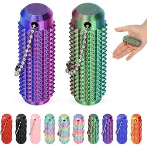 2PC Little Ouchies Fidget , Pocket Mini Fidget Toy for Adults, Pain Stim Fidget, 3D Printed Venting Key Pendant, 1pcs Spiky Grippie Stim Keychain for Anxiety Relief Positive ﻿