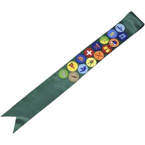 Embroidered Patch Come with Satin Sash Double Sided Sticky Fix Morale Patch Tactical Military Morale Patches Party Decorations Applique DIY Accessory (15pc Green)