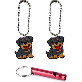 Rottweiler Rottie Collar Charm Aluminum Alloy Whistle Emergency Survival Safety Camping Cat Dog Animal Training Bark Chew Woof Good Pup