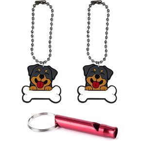 Rottweiler Rottie Collar Charm Aluminum Alloy Whistle Emergency Survival Safety Camping Cat Dog Animal Training Bark Chew Woof Puppy Silly