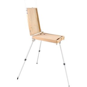 Painting Box with Aluminum Alloy Legs Oil Painting Box Sketch Painting Box Outdoor Sketching Portable Painting Box