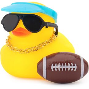 wonuu Rubber Duck Car Ornaments Dashboard Decorations for Cool Car Accessories with Baseball
