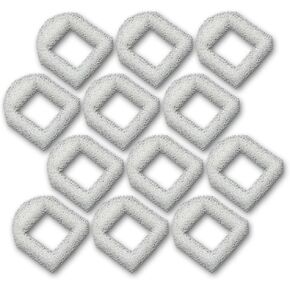 12 Foam Pre-Filters for Drinkwell Stainless Steel 360, Lotus, Avalon, Pagoda Water Bowl (White)