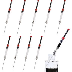 10 Pcs Fountain Pen Ink Syringe, Removable Blunt Syringe Fountain Pen, Elastic Spring Ink Filling Syringe Tool, Refill and Convert Pen Ink Converter Cartridges