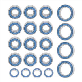 RC Spare Part Compatible with Tamiya for TT01 TT01E TT01D for TT02B 1/10 RC Car Upgrades Parts Accessories 20PCS Rubber Sealed Ball Bearing Kit