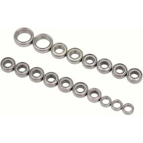 RC Spare Part Compatible with Tamiya CC01 1/10 RC Crawler Car for Model Parts 18pcs Metal Sealed Bearing Kit RC Car Metal Bearing Upgrade Accessory