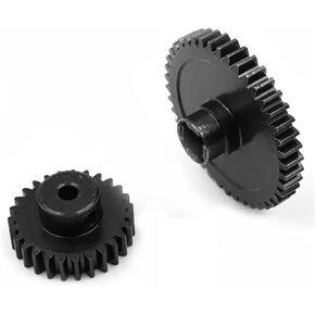 Compatible with WLtoys for A959-B A969-B A979-B K929-B 1/18 RC Car Upgrade Parts Metal Diff Main Gear 42T + Motor Gear 27T RC Car Accessories