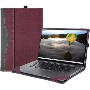 Case Cover for HP OmniBook 7/X 16 inch AI PC 16-ay/16-aw/16-az & for HP OmniBook 5 Laptop 16-ba 16-bc 16z-bc Sleeve,PU Leather Protective Bag Shell with Pen Holder (Dark Blue)