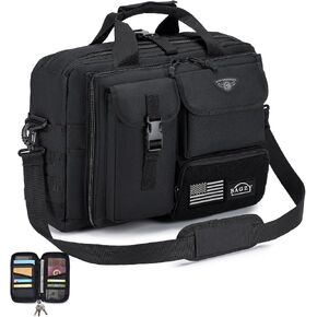 BAGZY Tactical Messenger Bag for Men Multifunctional Tactical Briefcase Men's Military Laptop Work Bag for Business Teacher