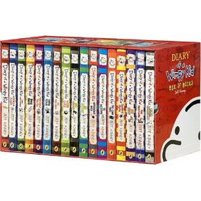 A Library of a Wimpy Kid 1-19 Boxed Set, 19 Books Complete Full Collection Series, Paperback