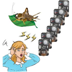 Cricket Noise Maker, 6 Pack Electronic Sound Device, Office Prank Toy, Party Gag Gift