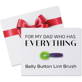 Fathers Day Funny Gifts for Dad,Gag Dad Gift,Dad Gifts from Daughter Son,Joke Gift,Belly Button Brush