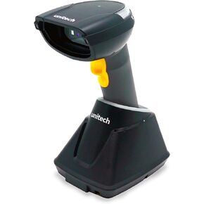 Unitech America MS852B Rugged 2D Imager Barcode Scanner, USB, Handheld wireless BT, Bluetooth, w/cradle, Retail, Hospitality, store, TAA compliant, MS852-AUBB0C-SG