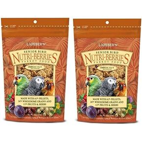 (2 عبوة) Lafebers Senior Bird Nutri-Berries Treat and Parrot Food